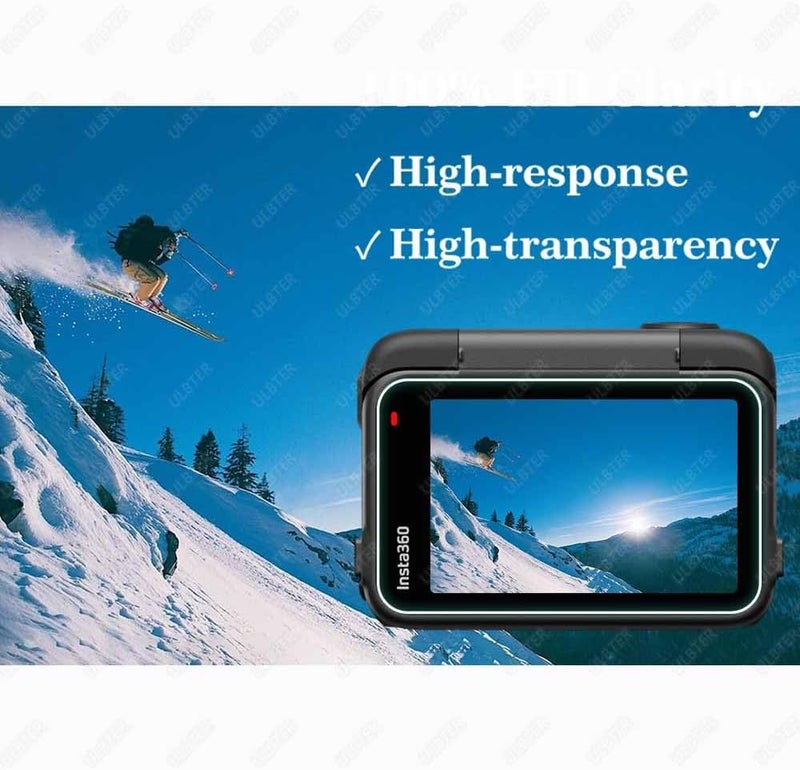 ULBTER Screen Protector for Insta360 Ace Pro 2 LCD+Lens Camera [6 Pcs] insta 360 Ace Pro 2 Tempered Glass 0.3mm 9H Hardness Anti-Scrach Anti-Bubble - Image 4